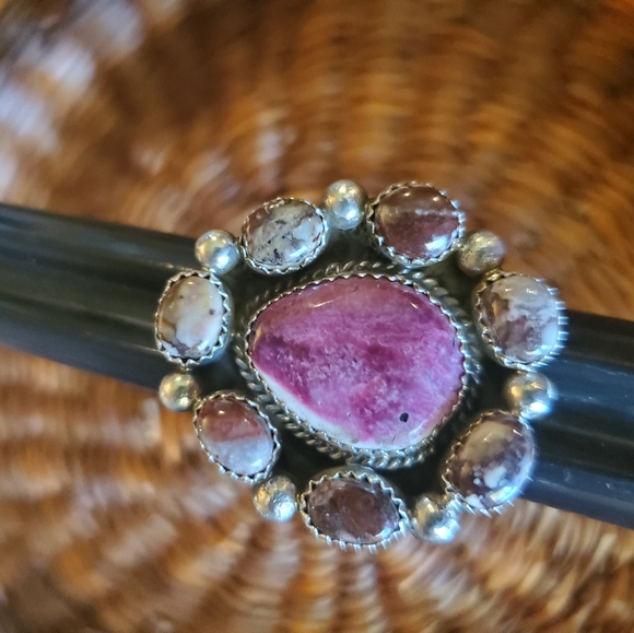 🛑SOLD🛑Navajo Spiny Oyster Turquoise Ring - Picture 5 of 6